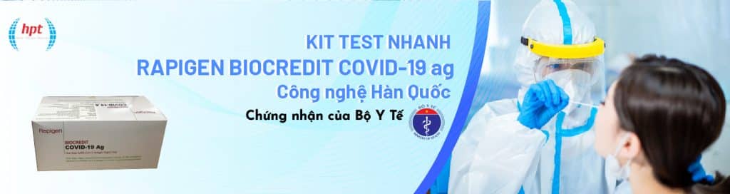 Kit Test nhanh RAPIGEN BIOCREDIT COVID-19 ag-100