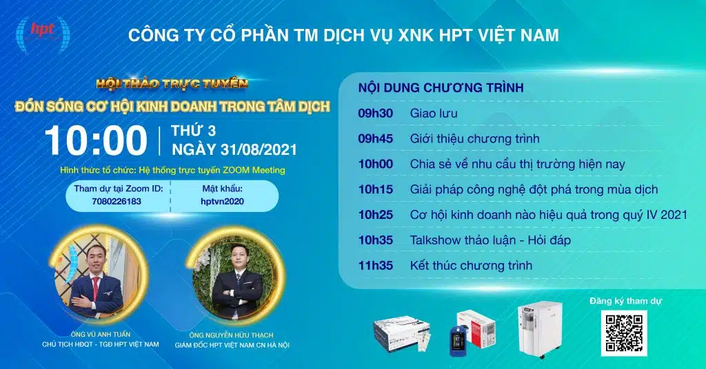 Hội thảo trực tuyến: “Đón sóng cơ hội kinh doanh trong tâm dịch”