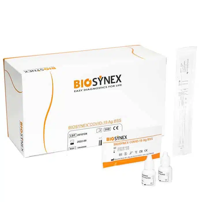 Kit test nhanh Biosynex Covid-19 Ag BSS sản xuất tại Pháp