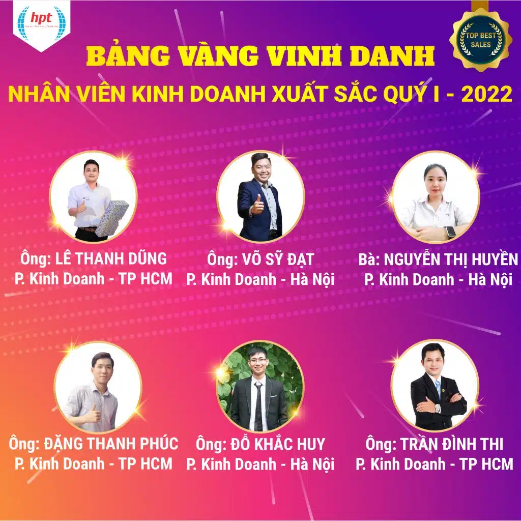 Khen Thưởng Nhân Viên Đạt Thành Tích Xuất Sắc Quý I Năm 2022