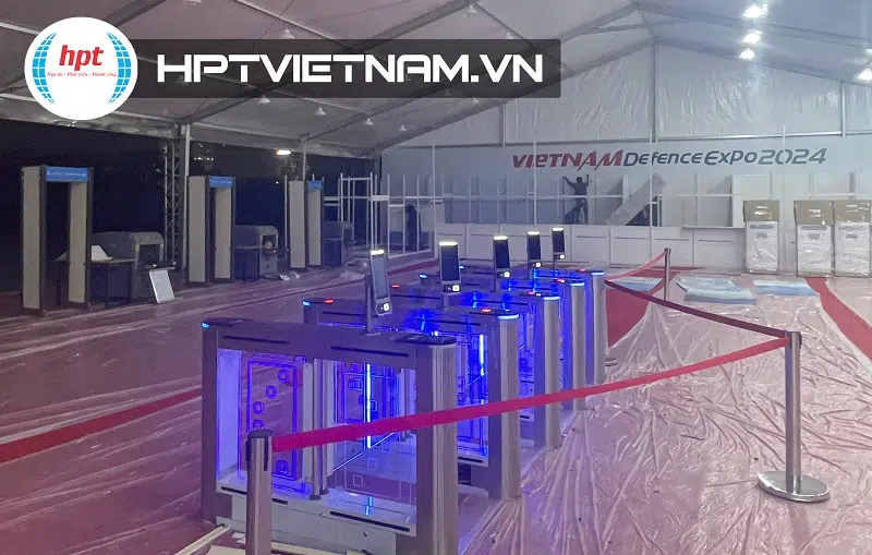 HPT Việt Nam lắp đặt cổng kiểm soát ra vào tại Triển lãm quốc phòng quốc tế Việt Nam HPT Việt Nam lắp đặt cổng kiểm soát ra vào tại Triển lãm quốc phòng quốc tế Việt Nam