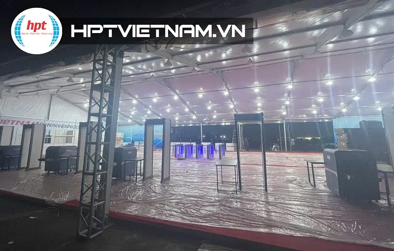 HPT Việt Nam lắp đặt cổng dò kim loại tại Triển lãm quốc phòng quốc tế Việt Nam HPT Việt Nam lắp đặt cổng dò kim loại tại Triển lãm quốc phòng quốc tế Việt Nam