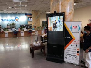 HPT Việt Nam triển khai hệ thống camera nhiệt kèm màn hình quảng cáo cho hệ thống chi nhánh Viettinbank