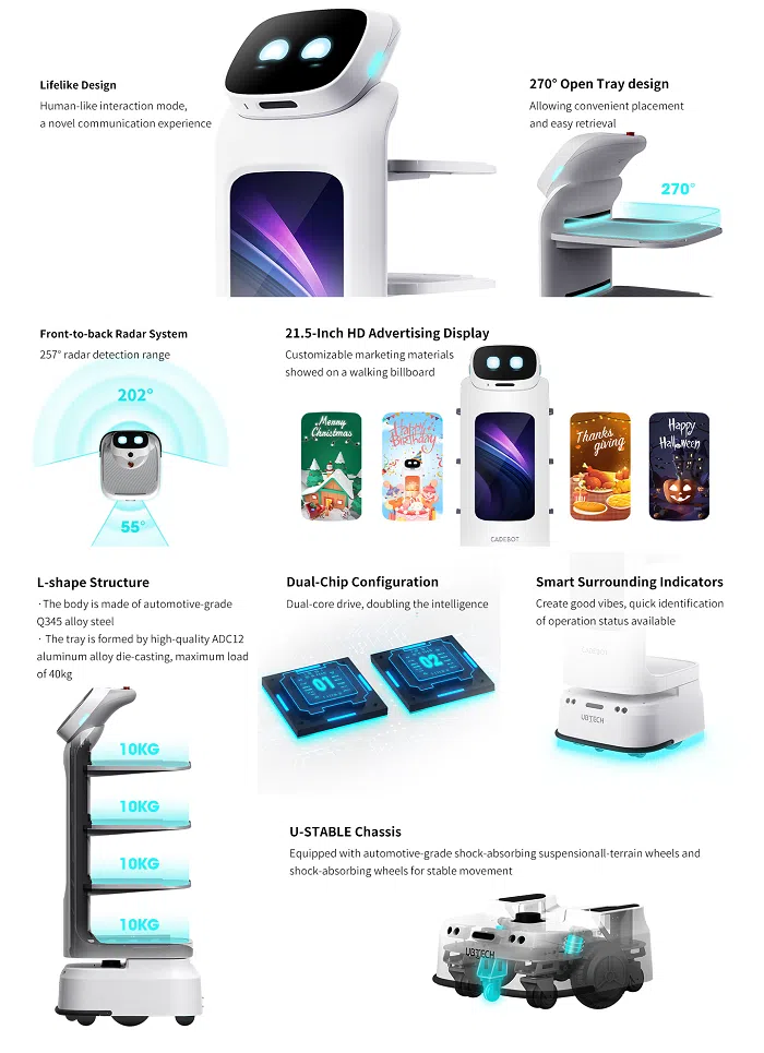 Robot Giao Đồ Tự Động Cadebot L100 3 cadebot l100 2