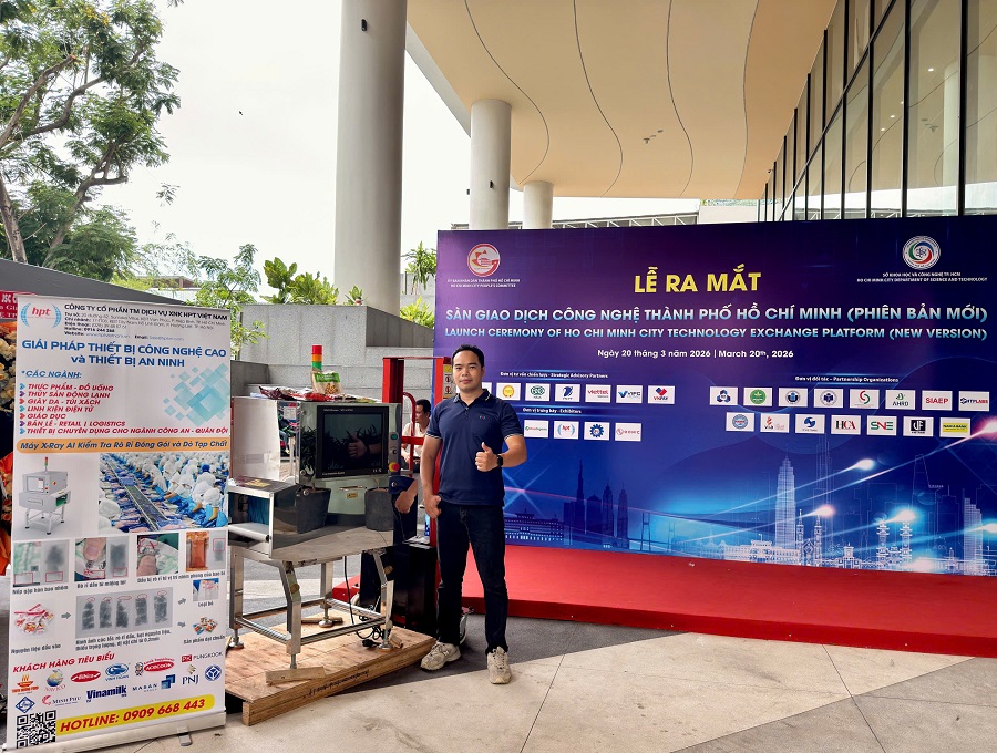 HPT Việt Nam đồng hành cùng Sở Khoa học & Công nghệ TP.HCM giới thiệu giải pháp X-ray tiên tiến tại sự kiện ra mắt Sàn Giao dịch Công nghệ giai đoạn mới 8 techmart 2026 hptvietnam 1
