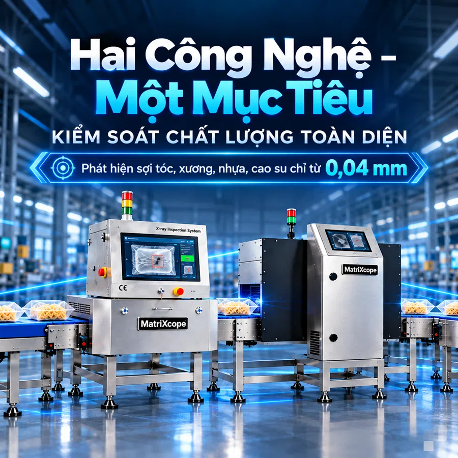 Đã Đến Lúc Nhà Máy Nâng Cấp: Từ Máy Dò Kim Loại Đến AI Vision Kiểm Soát Tóc, Nhựa, Cao Su Từ 0,04 mm
