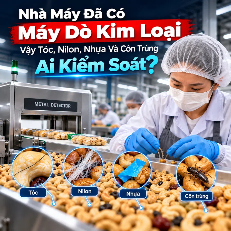 Nhà Máy Đã Có Máy Dò Kim Loại – Vậy Tóc, Nilon, Nhựa Và Côn Trùng Ai Kiểm ...